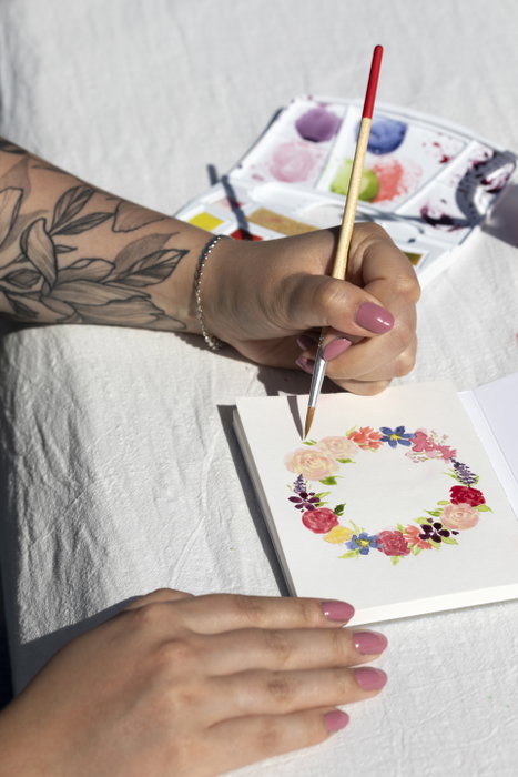 Talens Art Creation Acuarelas Pocket Box con 12 Pastillas y Accesorios